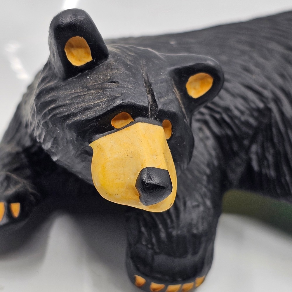 Bearfoots Raymond Black Bear Figurine Jeff Flemming Singing Tree Montana Artist